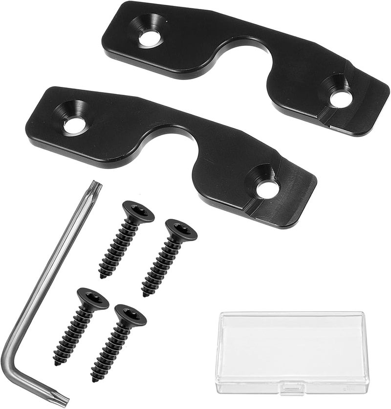 Supuse Sun Visor Repair Kit for Jeep Wrangler & Gladiator, Aluminum Alloy Heavy Duty Visor Pivot Fix, Replacement Clips for JK JL JT 2018-2024 (Rectangle) - Image 1
